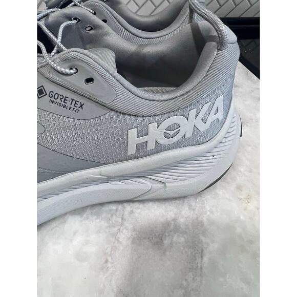 HOKA One One Transport GTX Men’s Size 10.5 Gray Gore-Tex Waterproof Trail Shoes - Picture 7 of 16